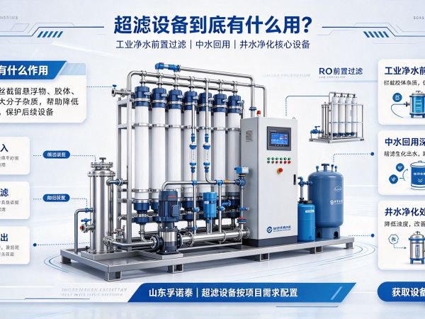 超滤设备到底有什么用？工业净水前置过滤、中水回用、井水净化核心设备